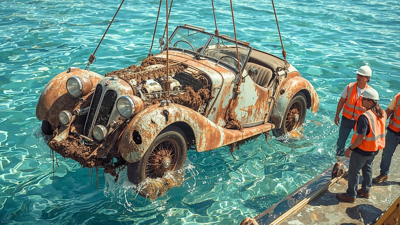 Submerged for Decades in a War-Torn Harbor.. 1936 BMW 328 Mille Miglia Restored From Ocean Corrosion