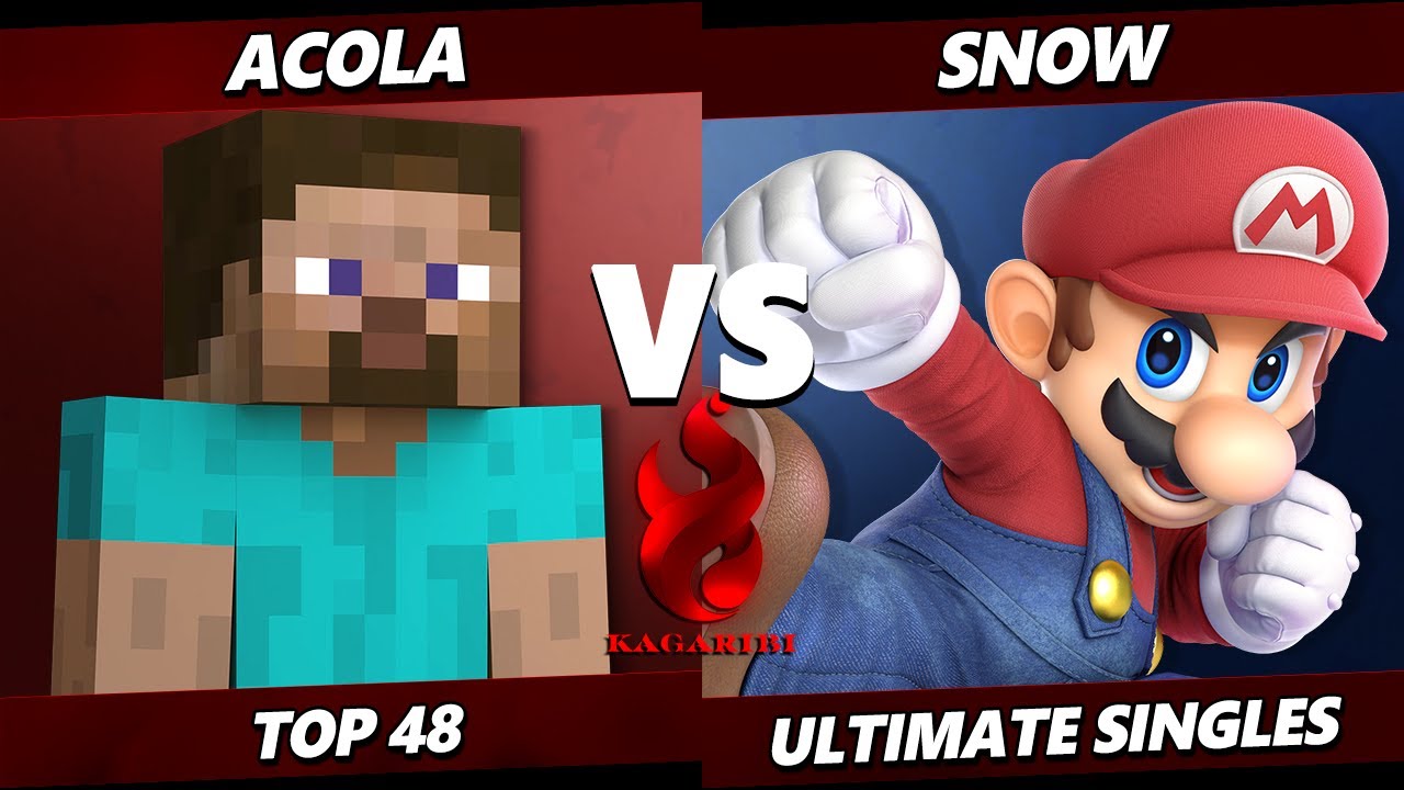 Kagaribi 14 - Acola (Steve) Vs. Snow (Mario) Smash Ultimate - SSBU