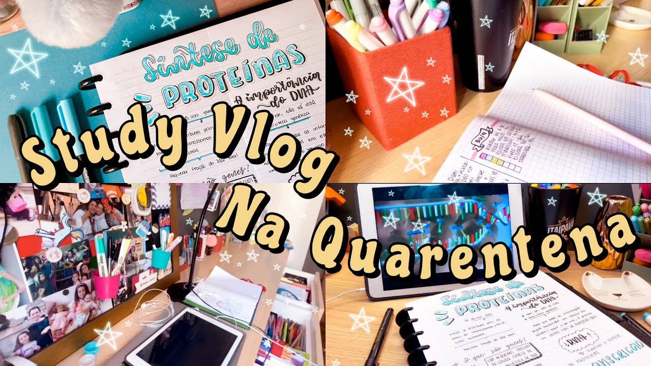 STUDY VLOG #1| Estudando na quarentena || Ana Reis