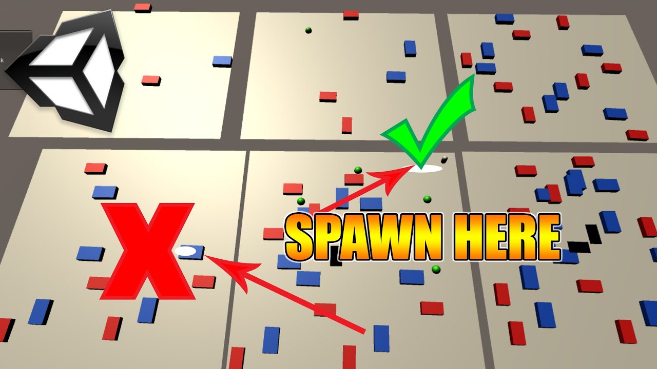 Рандомный спавн объектов на плоскости / RandomSpawn  /Unity