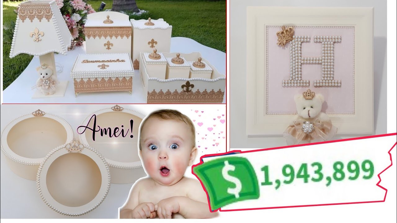 VALOR DO KIT MATERNIDADE DE LUXO | NICHOS | QUADRO...