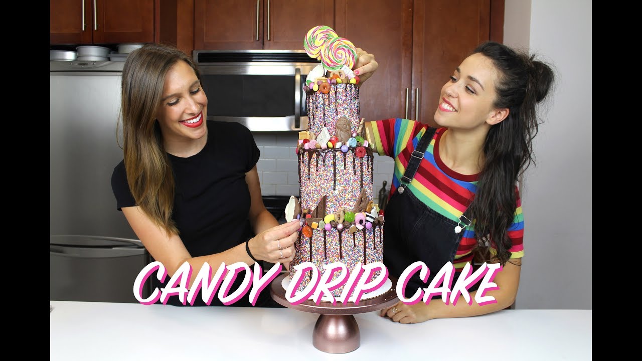 Tiered Candy Drip Cake Collab with @Georgiascakes | CHELSWEETS