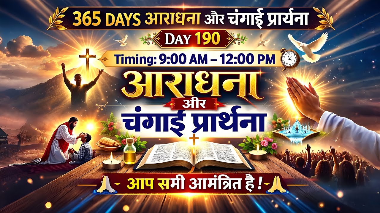 🌅365 दिनों की आराधना और चंगाई प्रार्थना | 365 Days Worship & Healing Prayer🙏| Pastor Dheeraj |