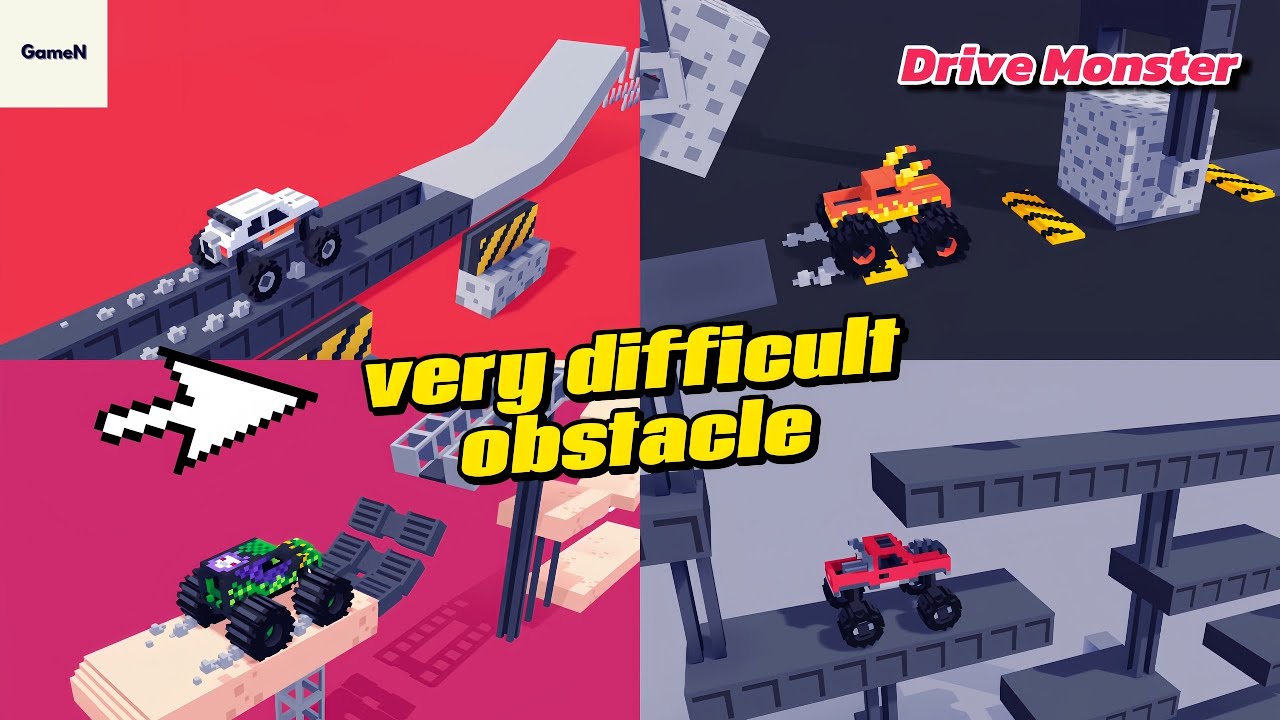 Fancade Game Drive Monster Very difficult Obstacle || EP.02