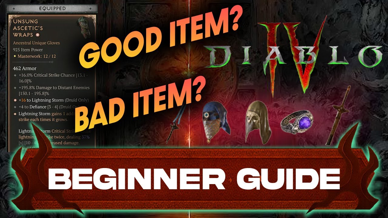 Everything I Wish I Knew About Items And Item Quality - Beginner Guide