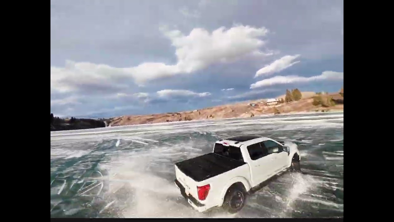 Ghost Lake Alberta.. Ice drifting.
