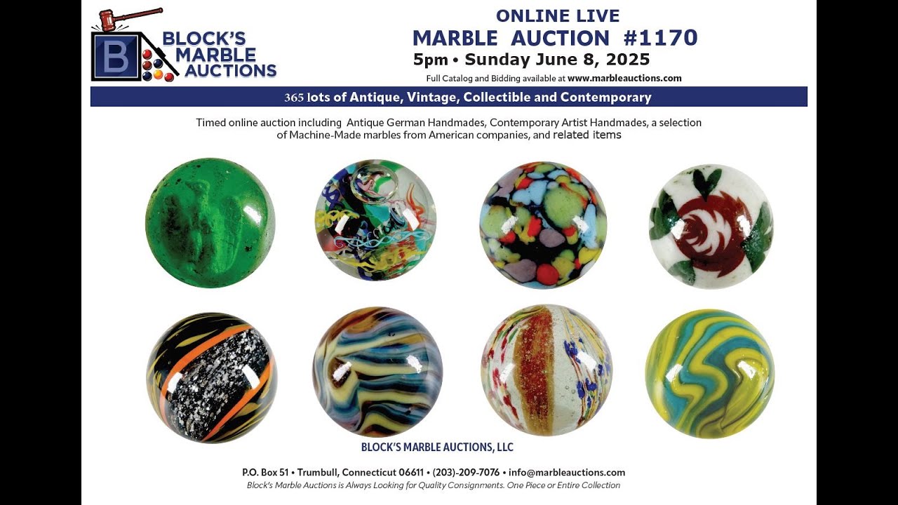 Highlights from Block's Marble Auction #1170 6/8/2025