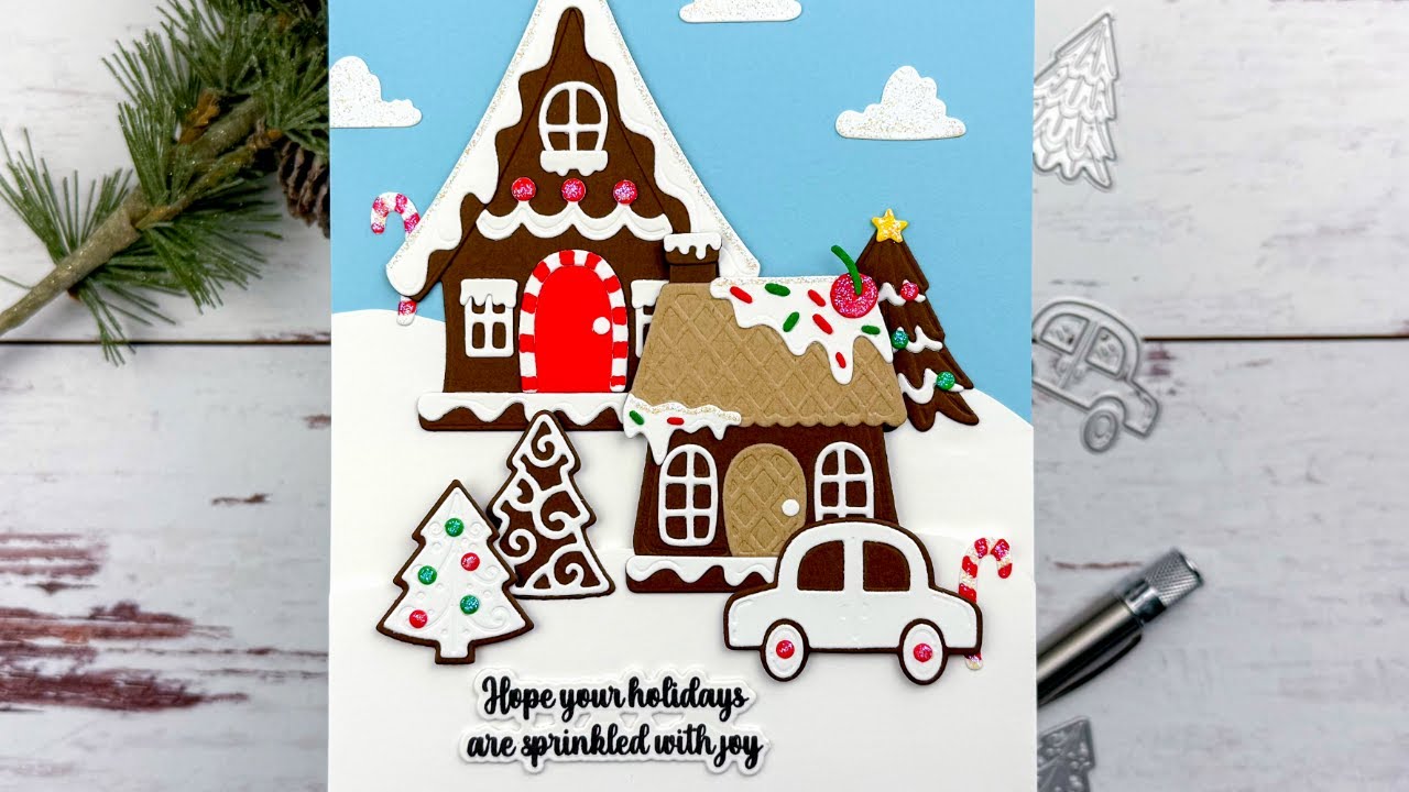 Creating Paper Gingerbread Houses!