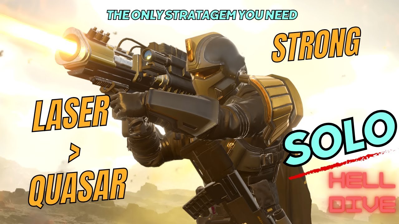 You SHOULD be using the LAS-98 Laser Cannon - Helldivers 2 Solo Helldive Gameplay