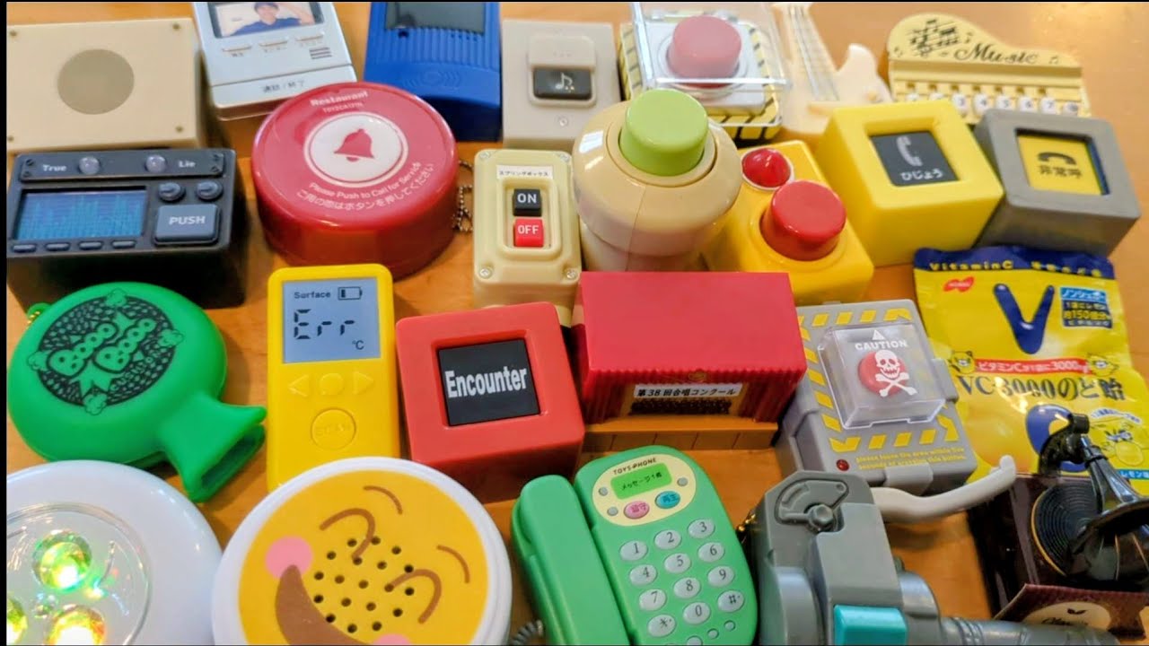 色々な音が鳴るガチャガチャを紹介/Capsule toys that make sounds