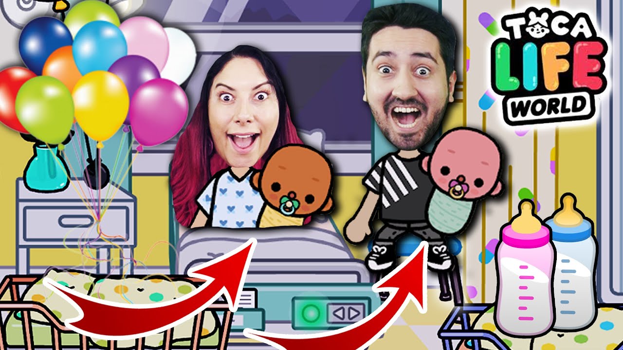 NOSSOS FILHOS GÊMEOS NASCERAM no Toca Life