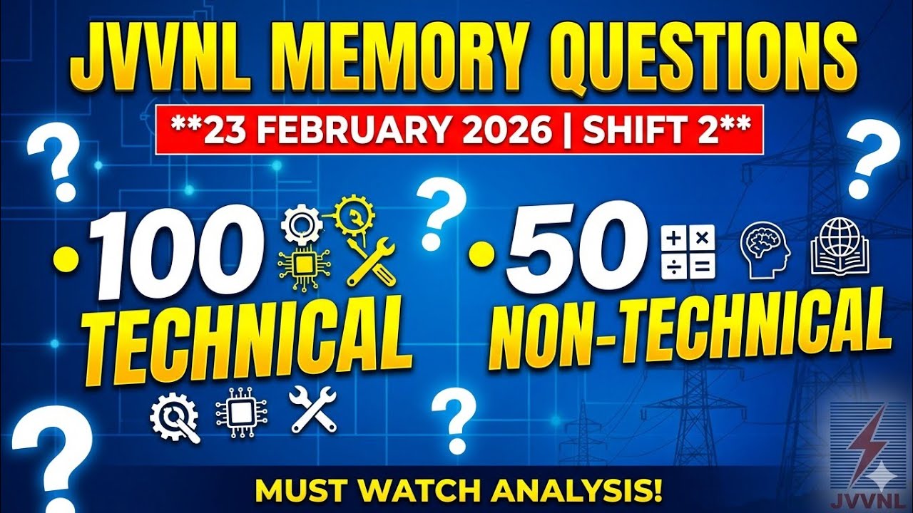 Technician IIIrd 23 february memorg based Questions | Technical Helper Answer Key 2026