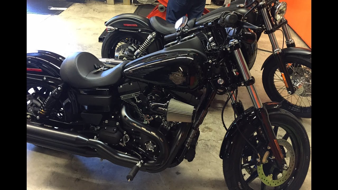 Harley Low Rider S with black wheels walk around.