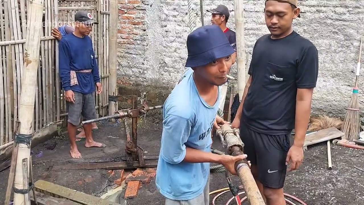 Trik Mengali sumur Bor Manual 130 Meter (Part 6)