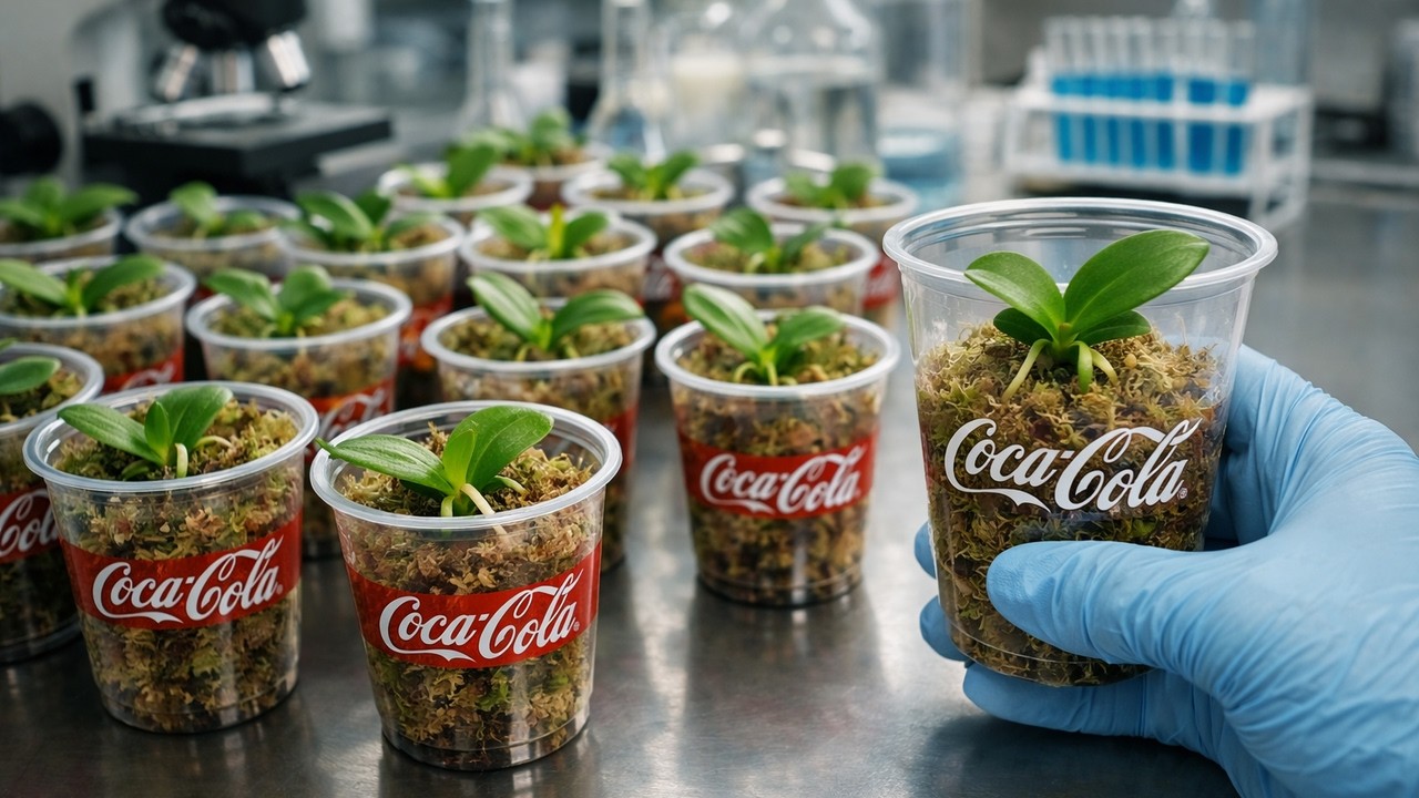 With just one bottle of Coca-Cola! Orchids surprisingly grew rapidly overnight.