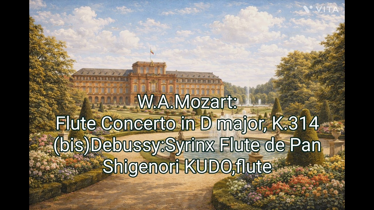 W.A.Mozart:Flute Concerto in D major,K.314 Debussy:Syrinx  / Shigenori KUDO,flute