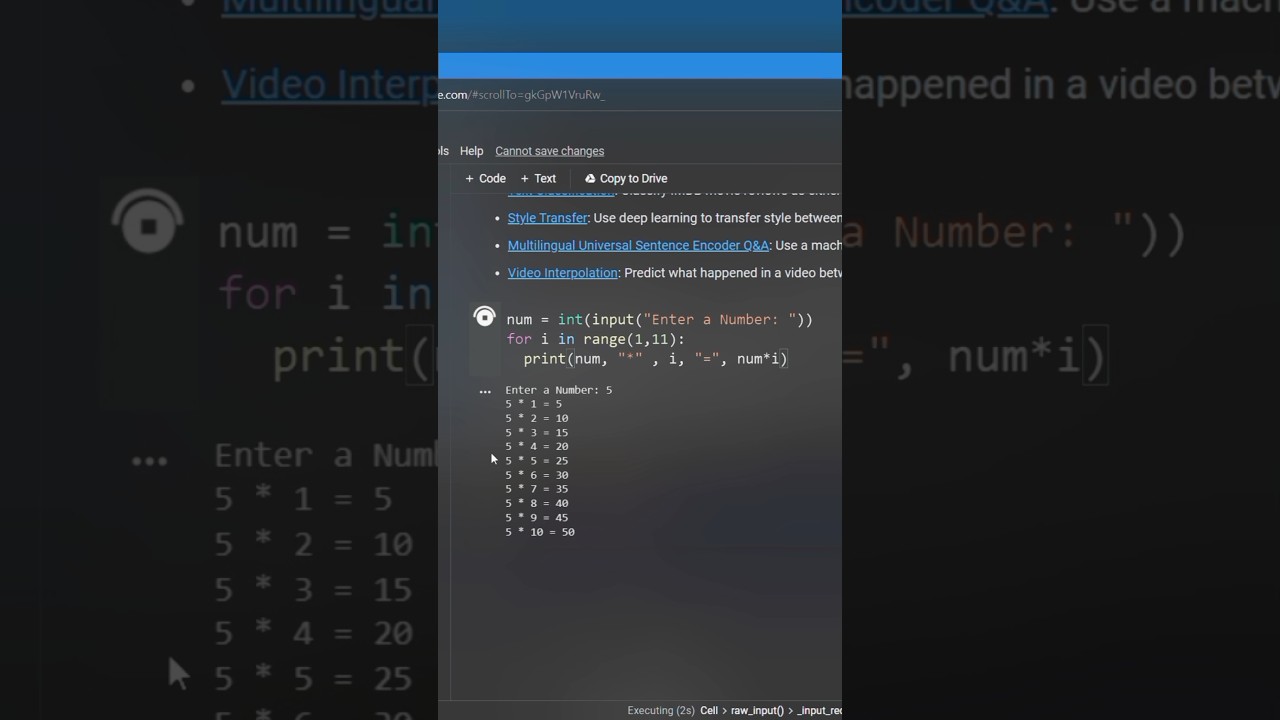 How to Print Table of a Number in Python | Print Table of Number Input byUser 