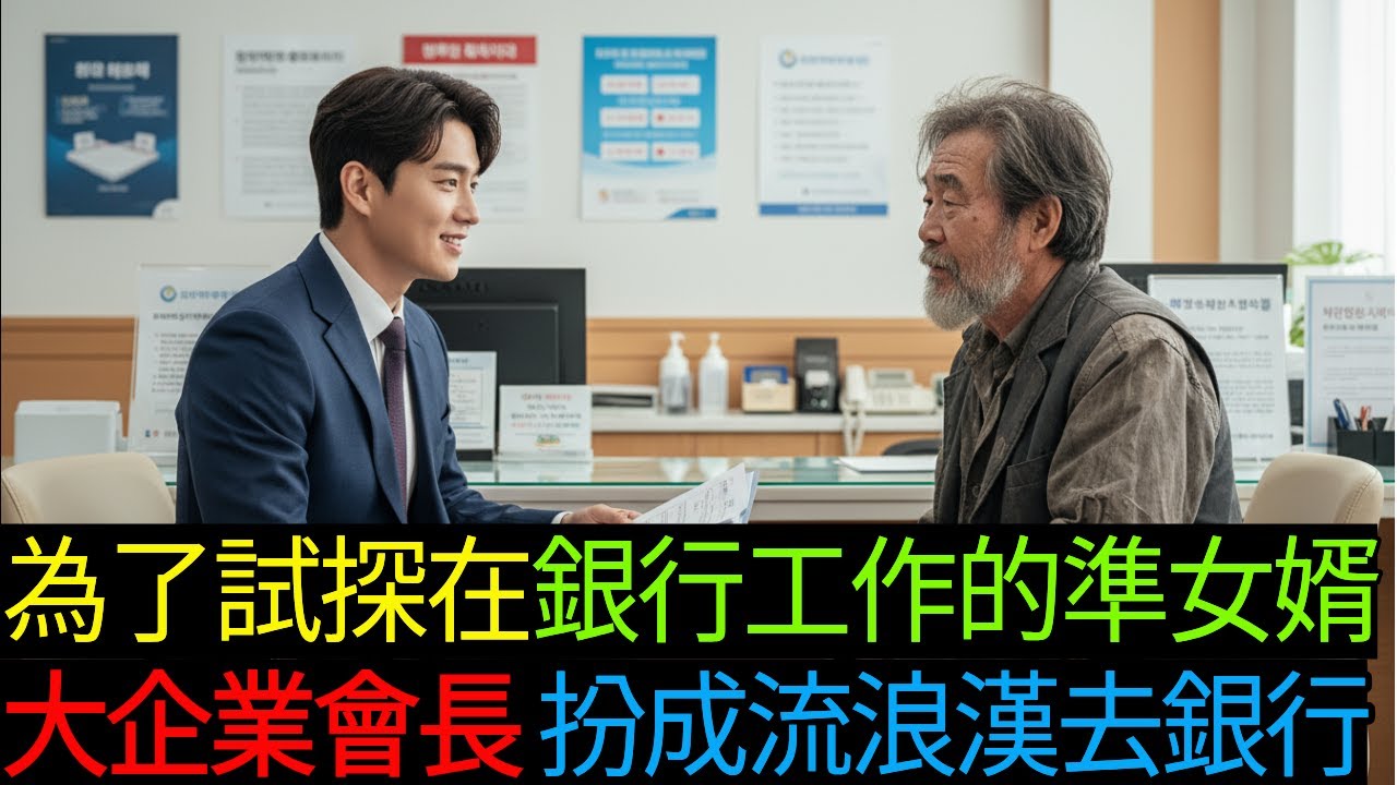 為了試探在銀行工作的準女婿, 大企業會長 扮成流浪漢去銀行 老後故事 | 有聲書 | 反轉故事 | 感動故事