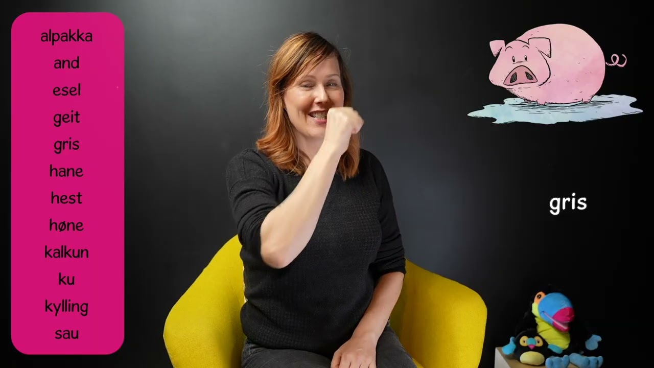 MiniKurs: GÅRDSDYR (tegn-til-tale)