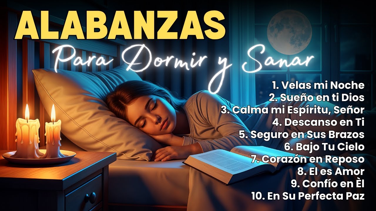 ALABANZAS DE PAZ 🌙 Música Cristiana para Dormir y Sanar con Dios
