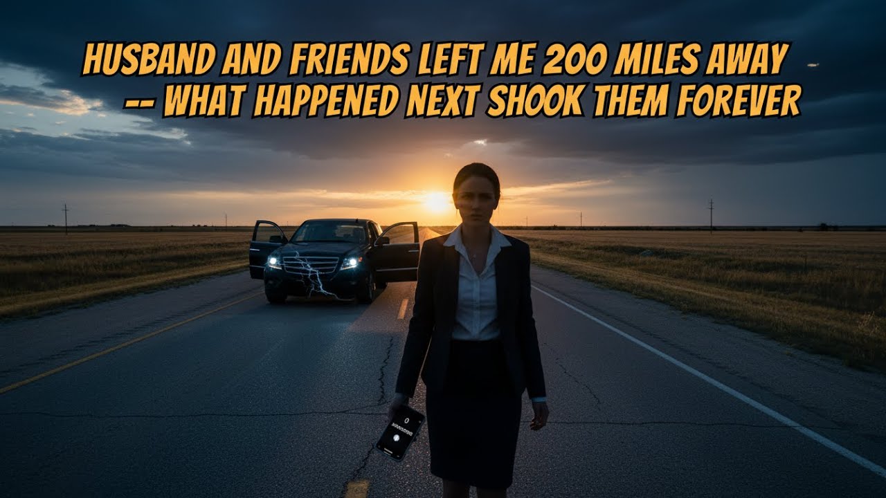 HUSBAND AND FRIENDS LEFT ME 200 MILES AWAY — WHAT HAPPENED NEXT SHOOK THEM FOREVER.