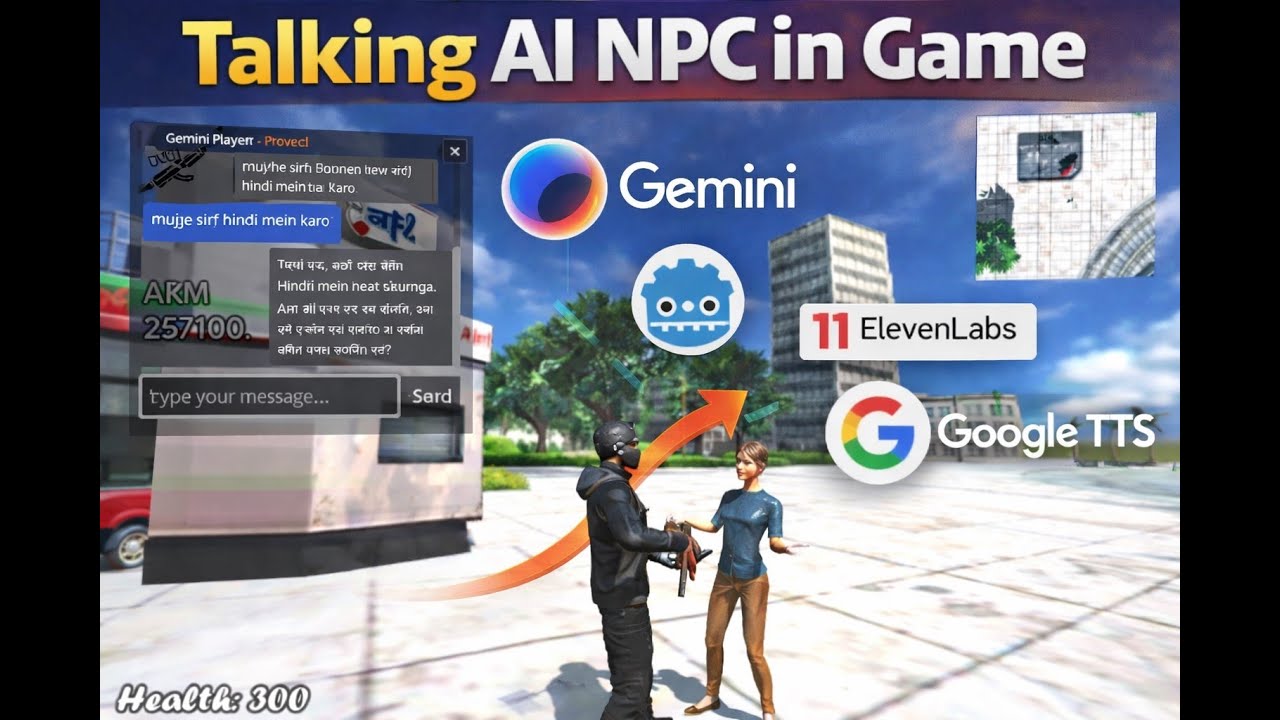 Talking AI NPC in Games – Powered by Gemini & ElevenLabs