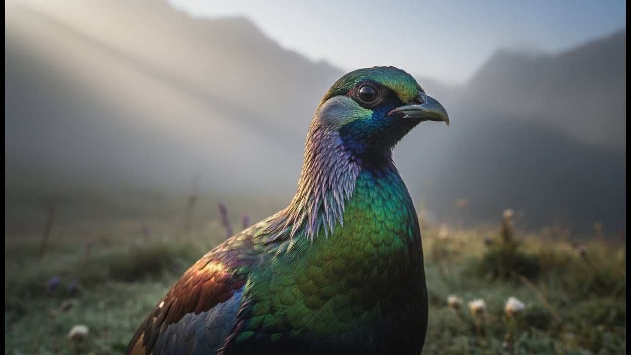 Is This The World's Most COLORFUL Bird? Himalayan Monal 4K (Rainbow Pheasant) | Rare Nature Sleep