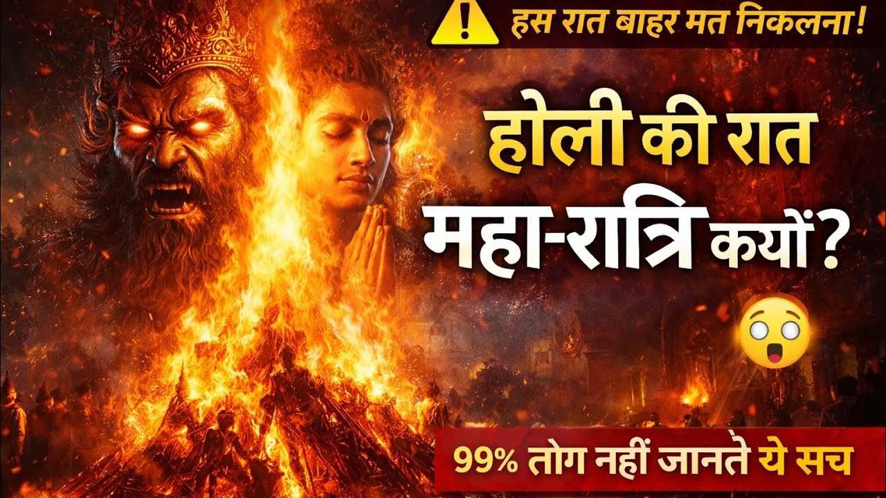 होली की रात क्यों कहलाती है महा-रात्रि? 😱 तांत्रिक रहस्य जो कोई नहीं बताता | Holi Dark Secrets