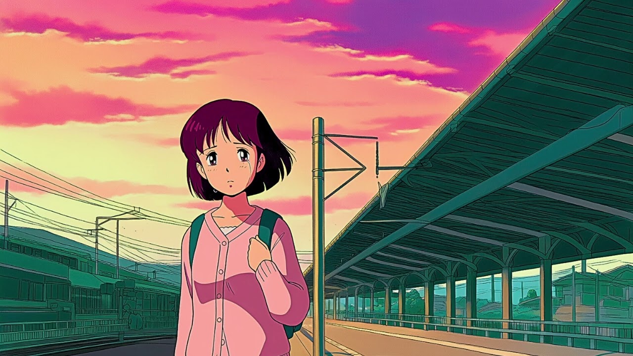 Sunset Station Chill Lo-fi 🚉 Nostalgic Japanese Evening | Relaxing Music for Work & Study (8 hours)