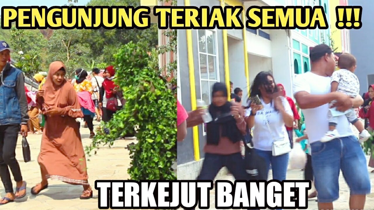BUSHMAN PRANK || PENGUNJUNG HEBOH TERIAK || GADING PARADISE