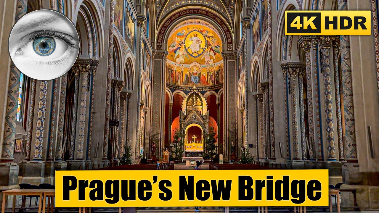 Prague Walking Tour: Holešovice Market - New Bridge - Karlín 🇨🇿 Czech Republic 4k HDR ASMR