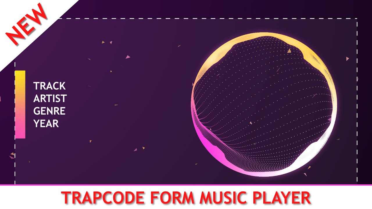 [Free Download] Simple Trapcode Form Music Player | After Effects Template