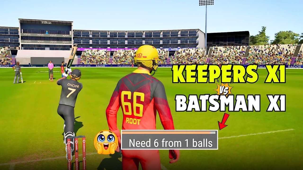 🏏 Unbelievable Finish! Keepers XI vs Batsman XI – Needed 6 Runs on Last Ball 😱 | Cricket 24