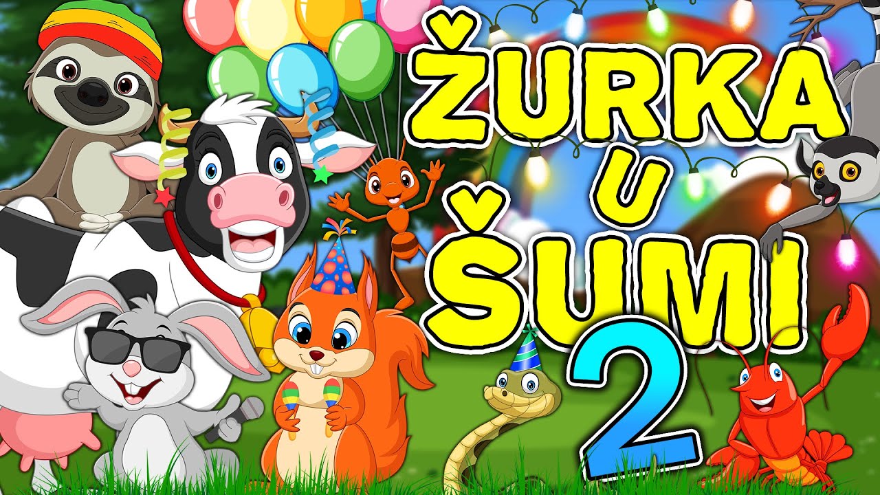 Žurka u šumi 2 💚 Cela šuma grmi 💛 Pesma o životinjama ❤️️ Pesmica za decu 💜 Animal song 💚 Životinje