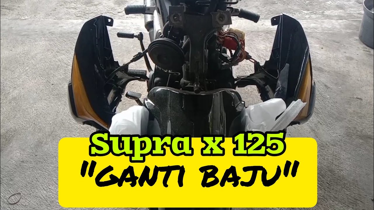 GANTI COVER FULL BODY DAN STRIPING SUPRA X 125 2008