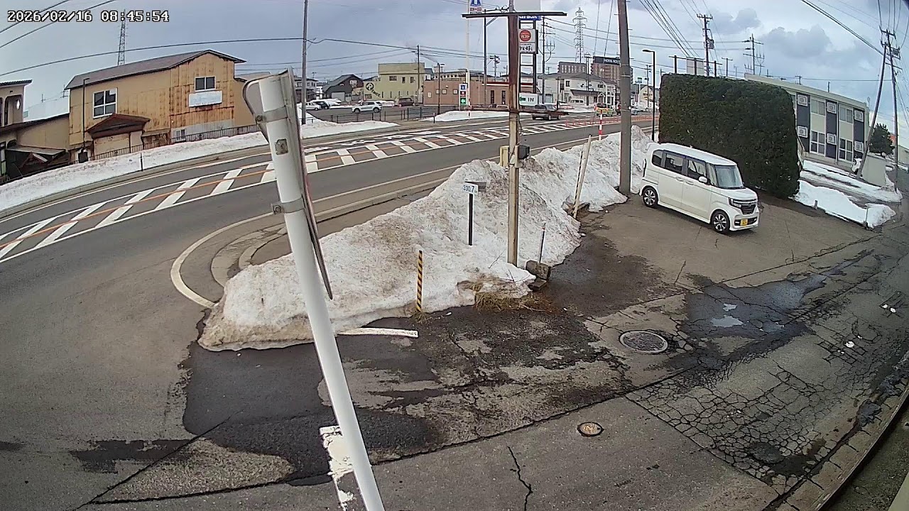 秋田県能代市下野道路沿いライブカメラ Akita Noshiro Live camera.world.cam