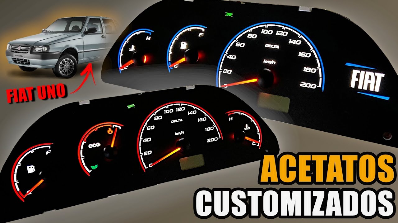 NOVO MODELO DE ACETATO CUSTOMIZADO PARA VÁRIOS MODELOS FIAT - ACETATO MODERNIZADO ÚNICO!!!