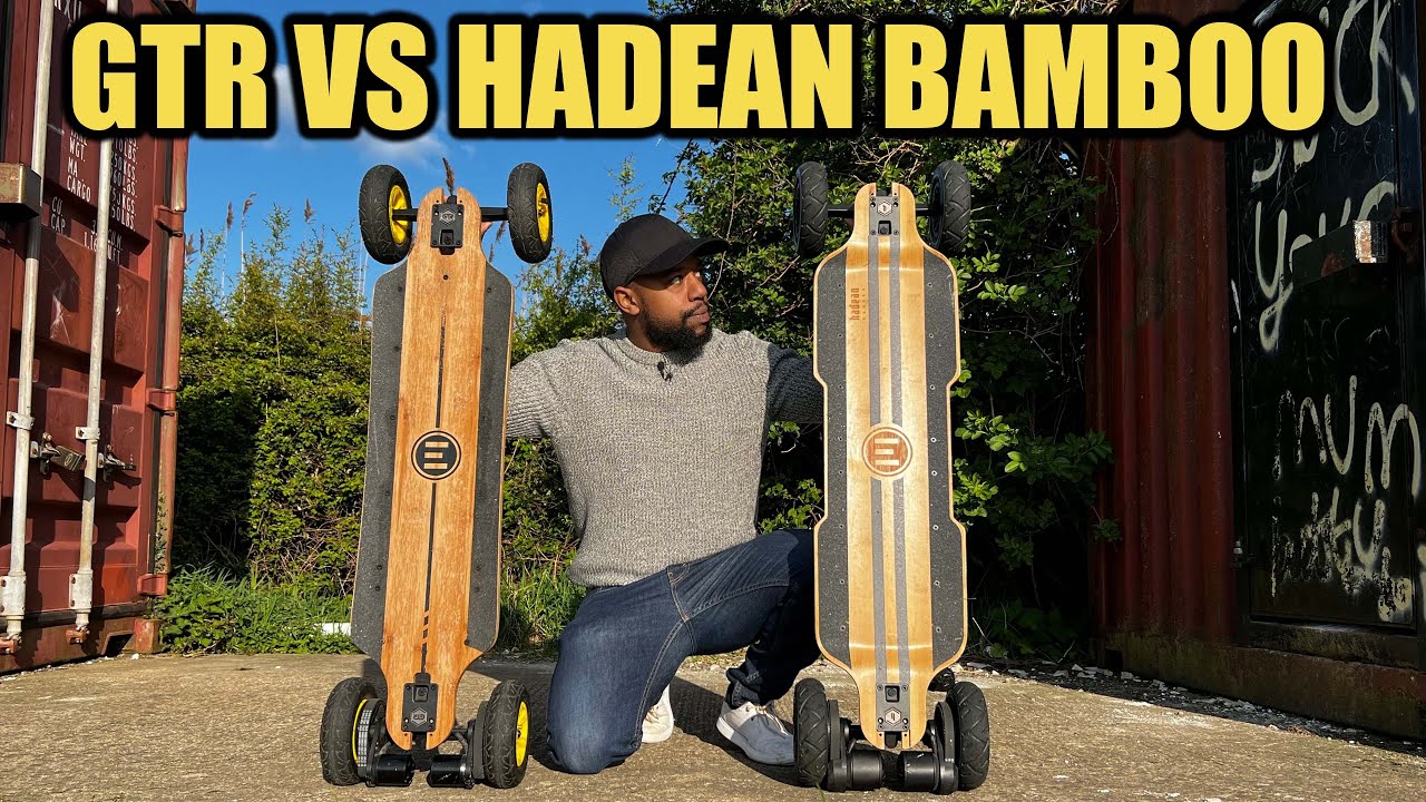 Evolve GTR vs Hadean bamboo electric skateboard review