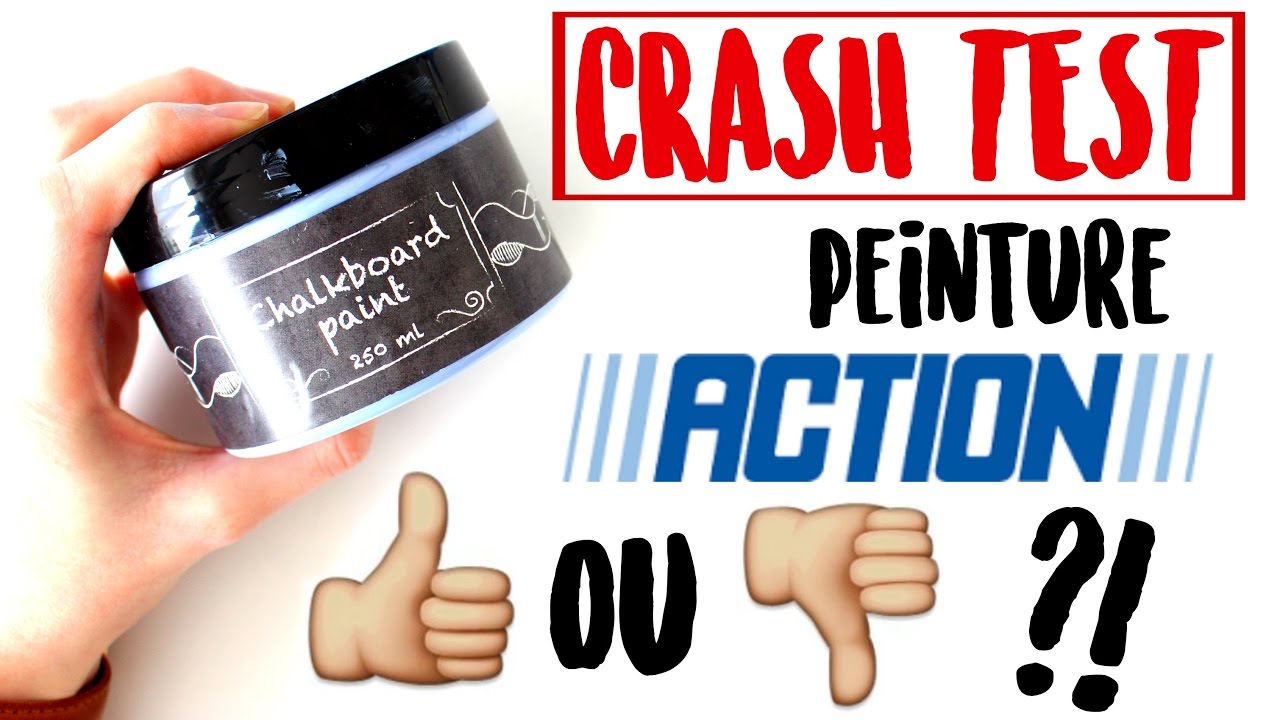 CRASH TEST - Peinture tableau noir de chez ACTION!