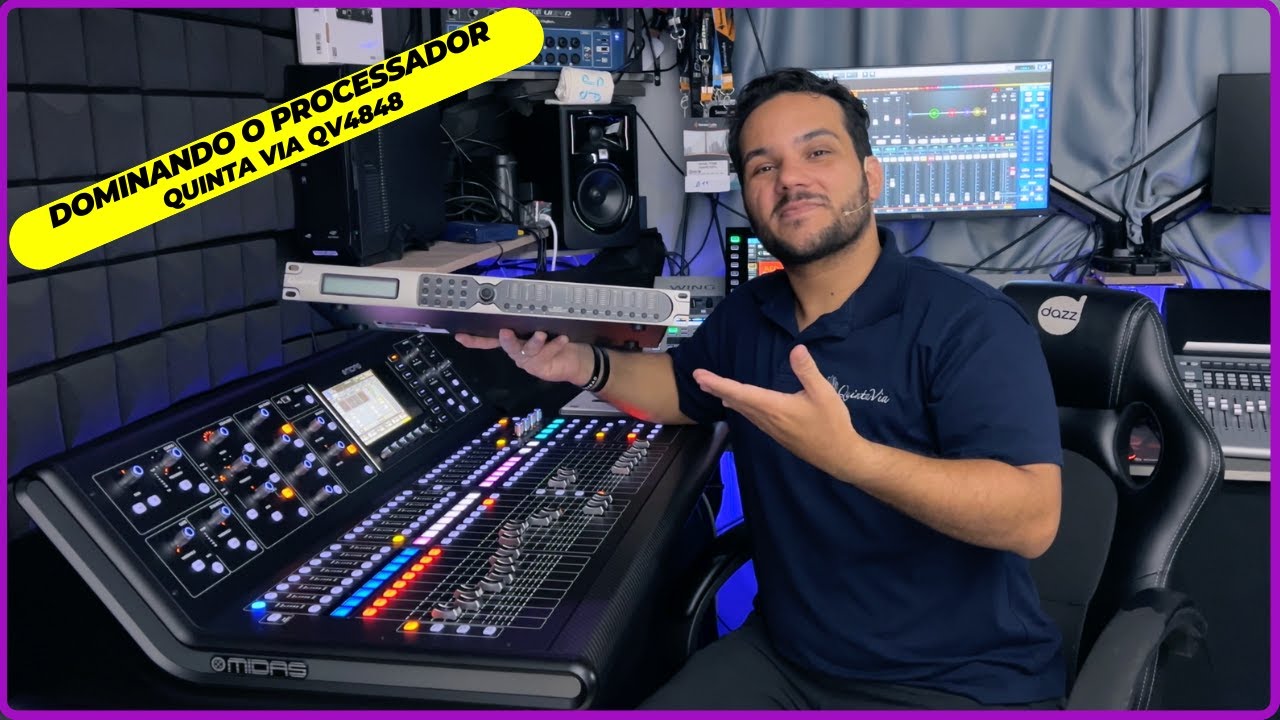 Processador de Áudio Quinta Via QV4848