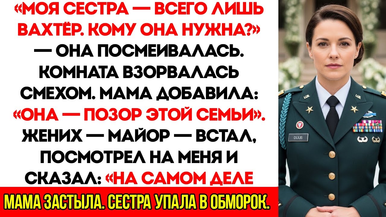Родители Насмехались Надо Мной на Свадьбе Сестры — Но Тогда Её Жених Отдал Честь и Сказал Генерал