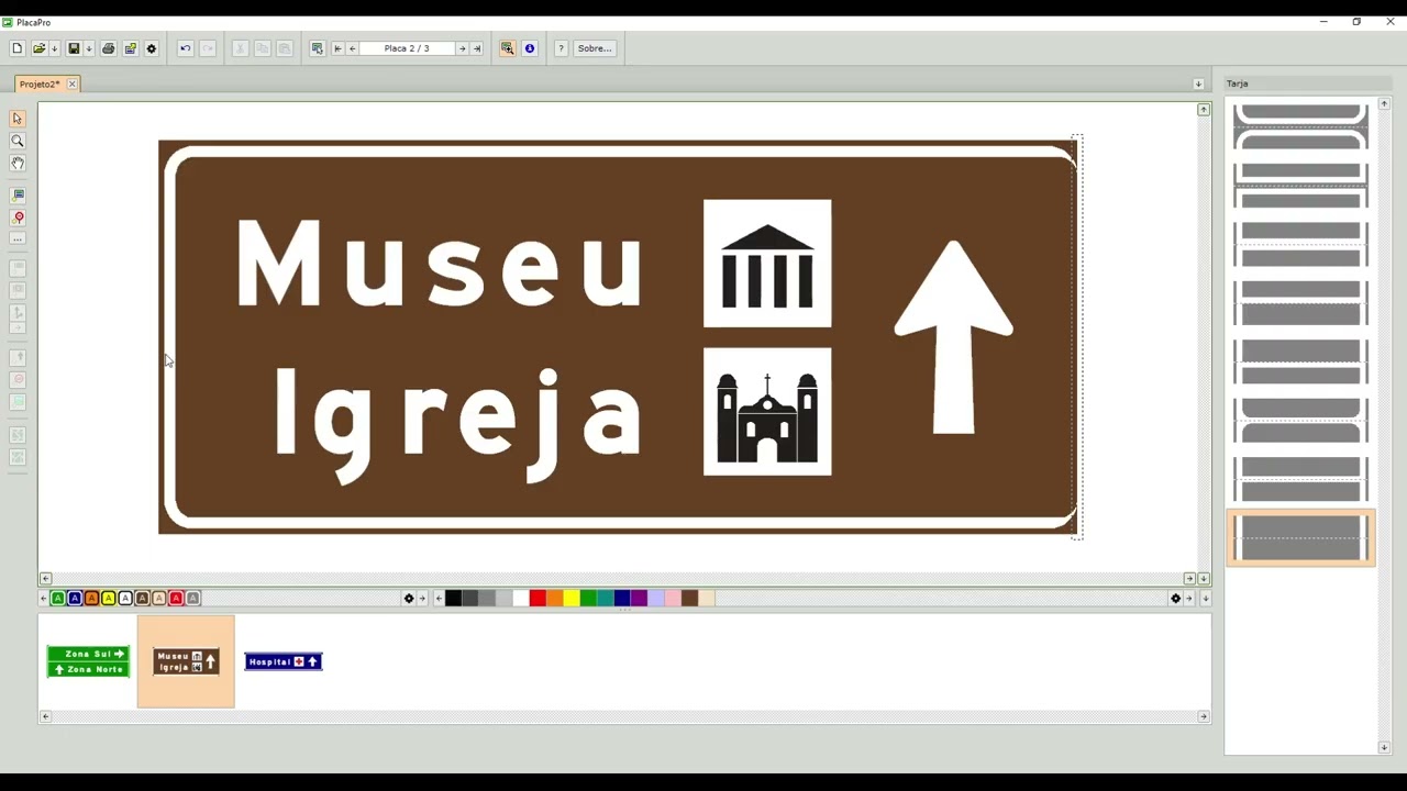 Tutorial rápido PlacaPro: diagramação de placas sinalização viária