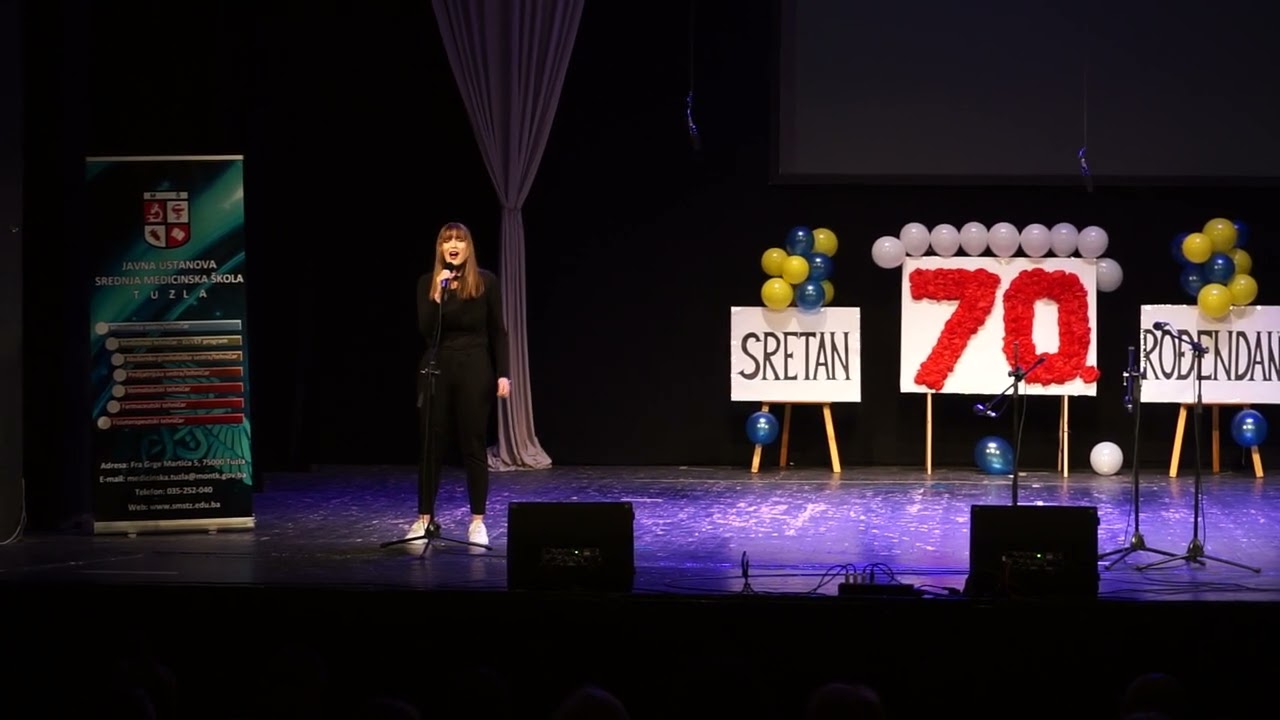 Azra Nedžibović - Ljubav nije ove boje | nastup sa priredbe 70 godina SMŠTZ