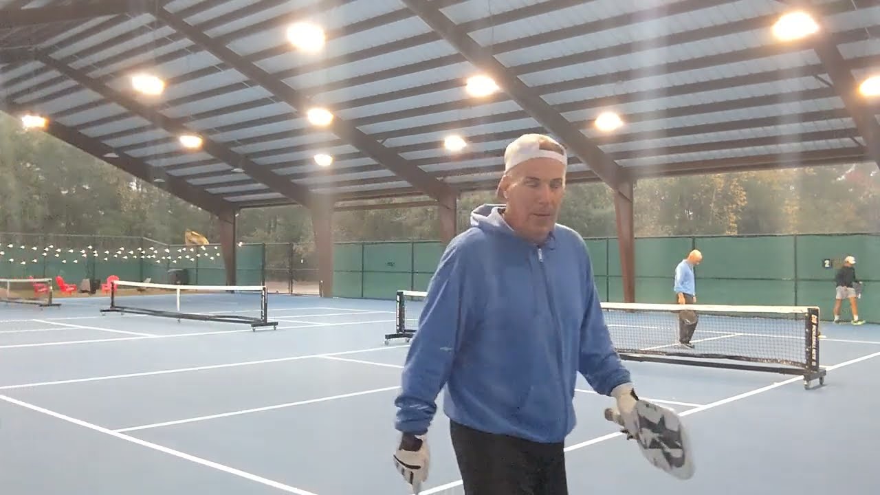 ROCKET FAST 2 HAND BACKHANDS! 4.5 Pickleball Rec Game at Litchfield, SC