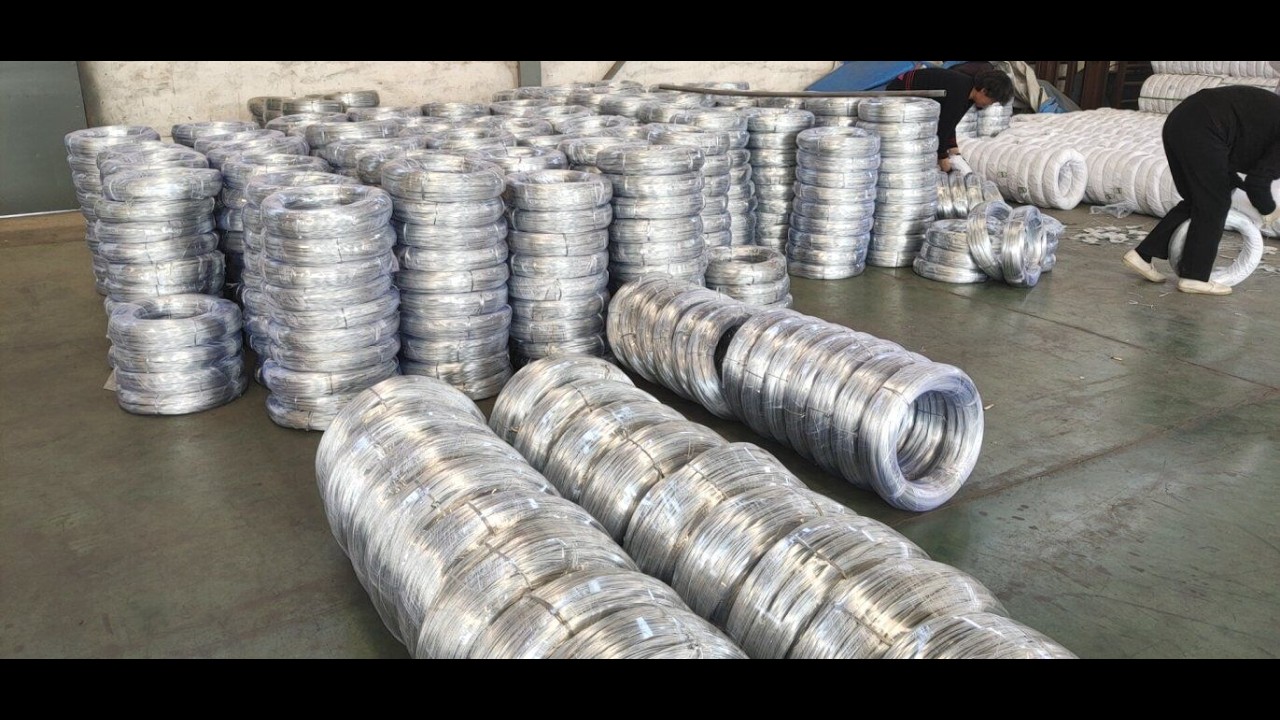 Galvanized wire production~