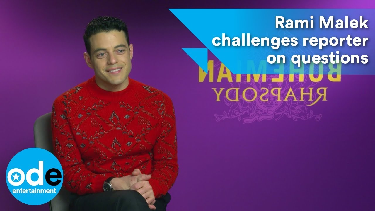 Rami Malek challenges reporter to ask new questions