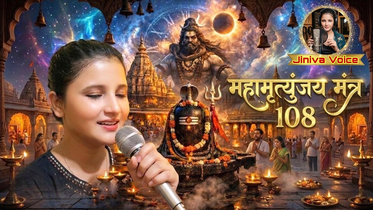 शिवजी का शक्तिशाली महामृत्युंजय मंत्र | 108 बार | रोग, कष्ट और भय दूर करें @JinivaVoice 