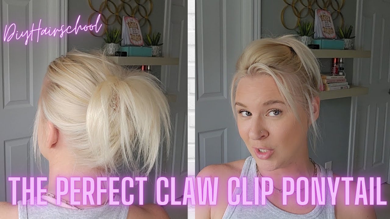 Easy Ponytail For Thin Hair - Claw Clip Ponytail Hacks