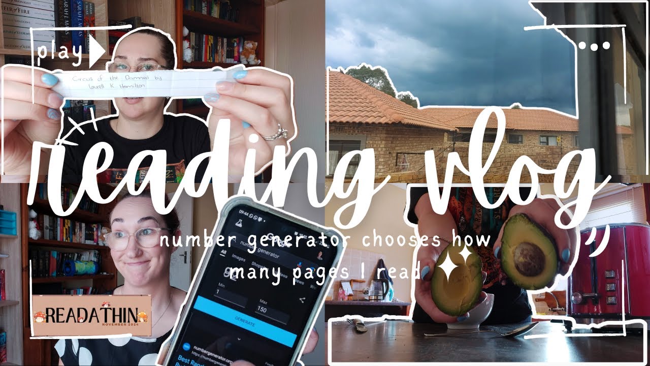 number generator 🔢 chooses how many pages I read 📚 | reading vlog