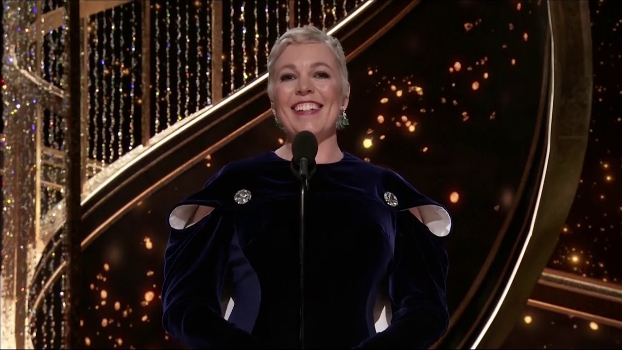 Olivia Colman is hillarious - announcing the best actor 92nd OSCARS Academy Awards